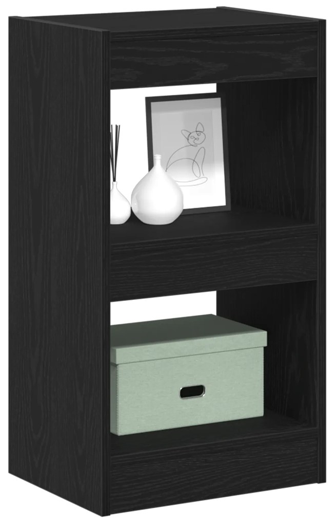 vidaXL Βιβλιοθήκη/Διαίρεση Χώρου Μαύρο Δρυς 40x30x71,5 εκ