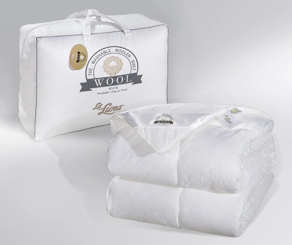 Πάπλωμα Μάλλινο Υπέρδιπλο Wool Natural Duvet 220x240 - La Luna