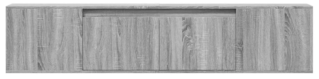 vidaXL Έπιπλο Τοίχου Τηλεόρασης με LED Γκρι Sonoma 180x31x39,5 εκ.