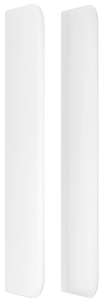 vidaXL Κεφαλάρι με Πτερύγια Λευκό 93x16x118/128 εκ. Συνθ. Δέρμα