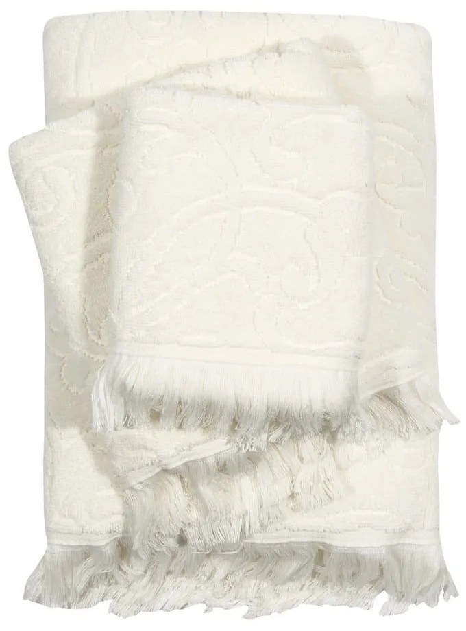 Πετσέτες Daily 0667 (Σετ 3τμχ) White Das Home Towels Set 70x140cm 100% Βαμβάκι