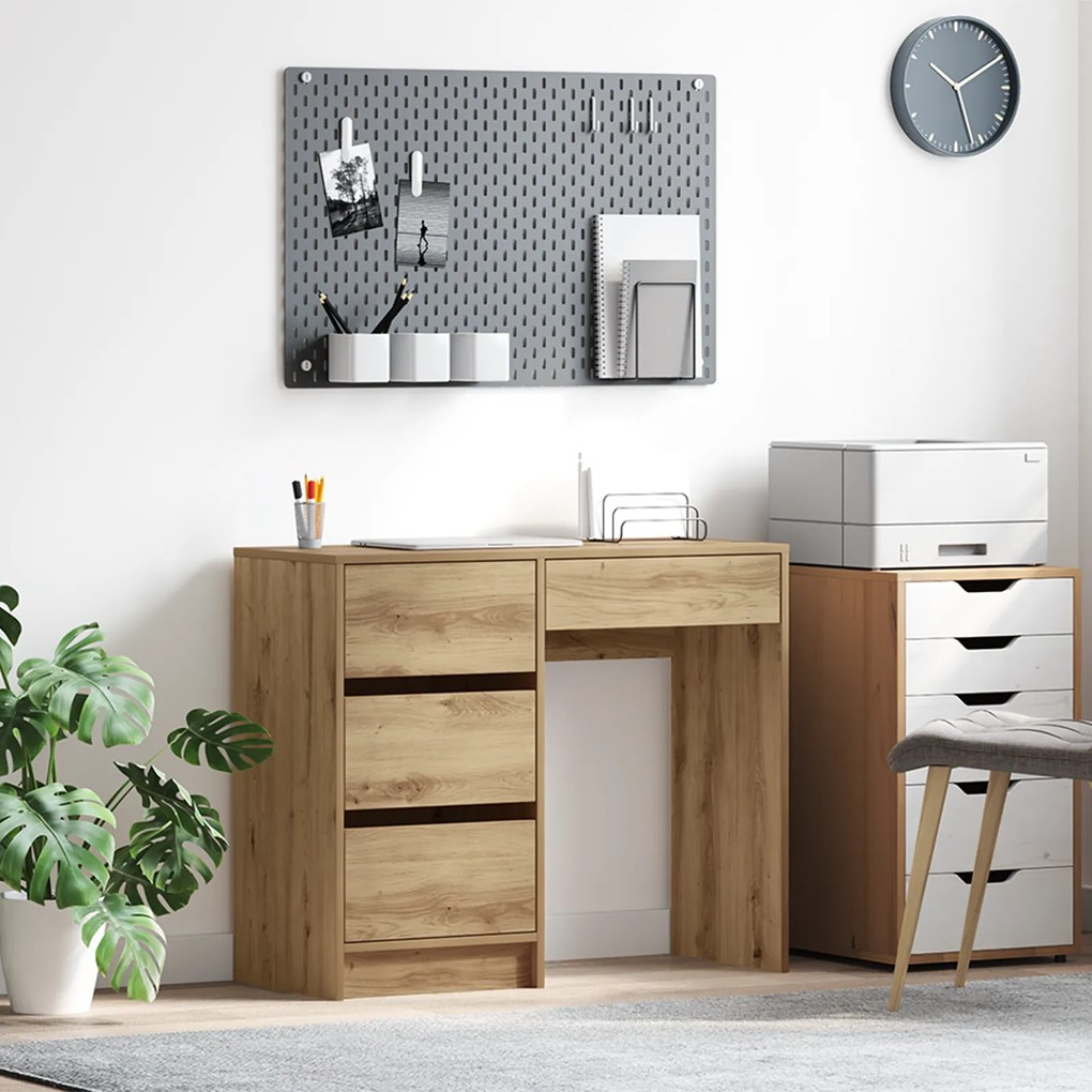 vidaXL Γραφείο artisan δρυς 90 x 37.5 x 75 εκ Επεξεργασμένο ξύλο