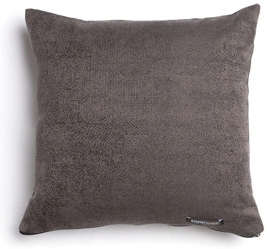 Μαξιλαροθήκη Διακοσμητική Kedros Classic Brown-Choco Aslanis Home 45X45 Βαμβάκι-Chenille