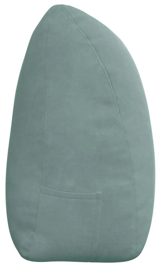 vidaXL Μαξιλάρι Πλάτης Θαλασσί 180 x 24 x 50 εκ Βελούδο