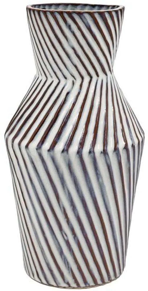 Βάζο Κεραμικό 003-125-123 16x32cm White-Grey Κεραμικό