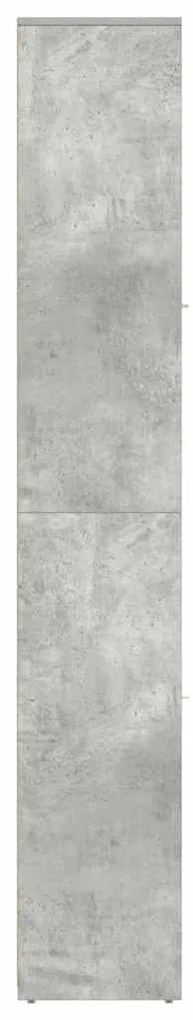 vidaXL Στήλη Μπάνιου Γκρι Σκυροδέματος 30x30x183,5 εκ. Επεξεργ. Ξύλο