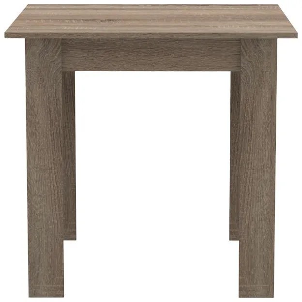 Τραπέζι Manka I μελαμίνη σε καρυδί απόχρωση 80x80x77εκ 80x80x77 εκ.