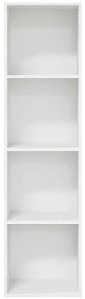 vidaXL Βιβλιοθήκη Λευκή 40x30x152 εκ. από Επεξεργασμένο Ξύλο