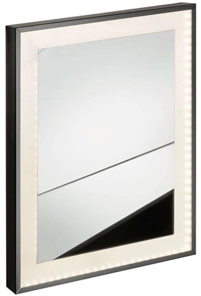 Καθρέπτης Με Φωτισμό Και Πλαίσιο LD-BM-5070 18W 50x70cm Black Karag Ατσάλι,Γυαλί