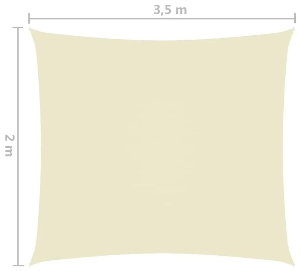 Πανί Σκίασης Ορθογώνιο Κρεμ 2 x 3,5 μ. από Ύφασμα Oxford - Κρεμ