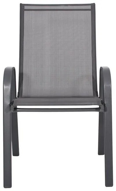 Καρέκλα FL5001 Fylliana Textlene Γκρί 55x72x92 εκ. 55x72x92 εκ.