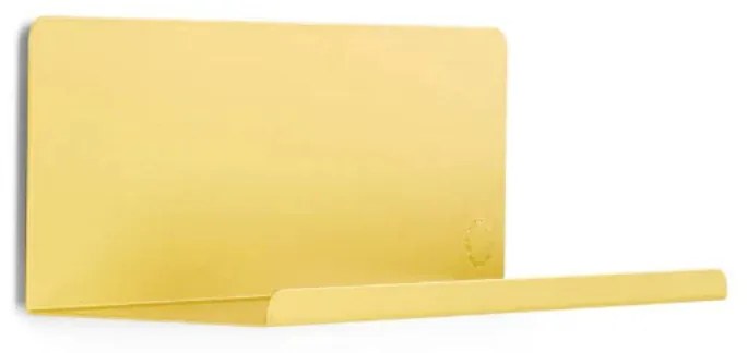 Μεταλλικό Ράφι Διπλής Όψης The Ledge Small  Butter Κίτρινο Χάλυβα H12xW35xD13cm Mustard