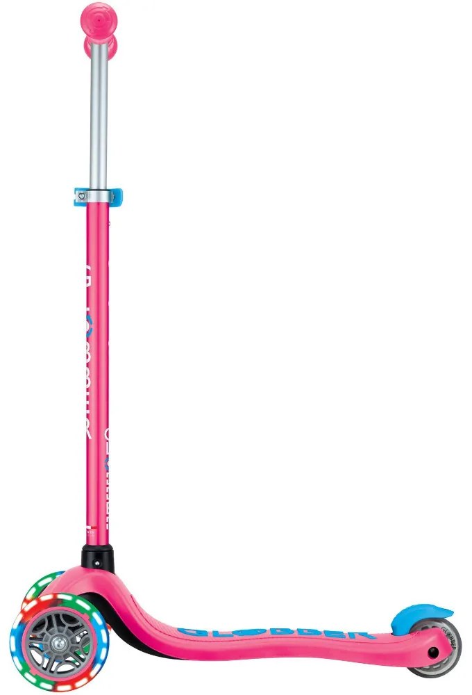 Globber Scooter Primo Plus Lights Fuchsia