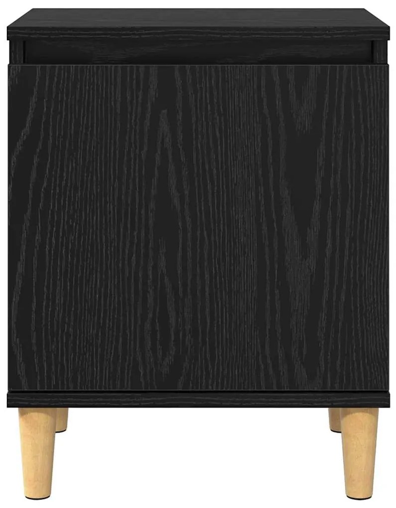 vidaXL Κομοδίνο Μαύρη δρυς 40 x 30 x 50 cm Επεξεργασμένο ξύλο