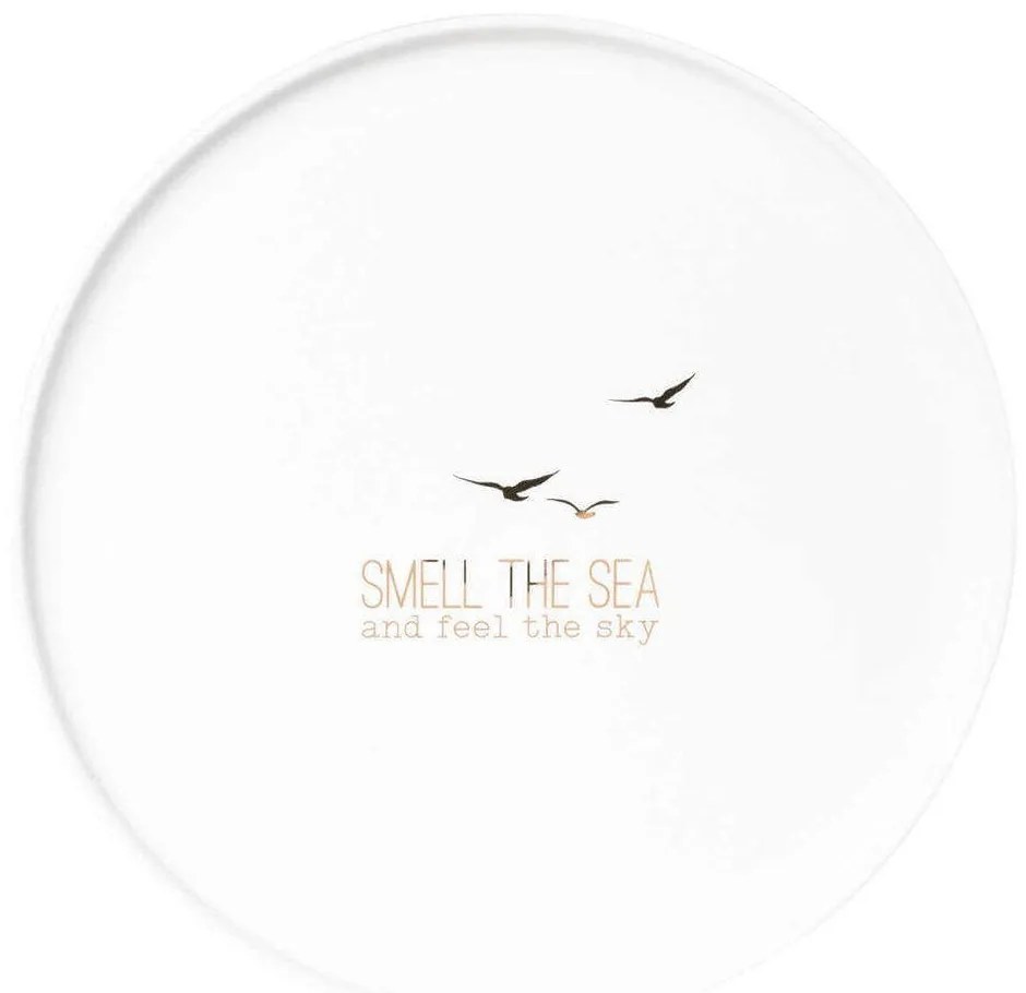 Πιάτο Smell The Sea 0014988 Φ22cm White-Gold Raeder Porcelain