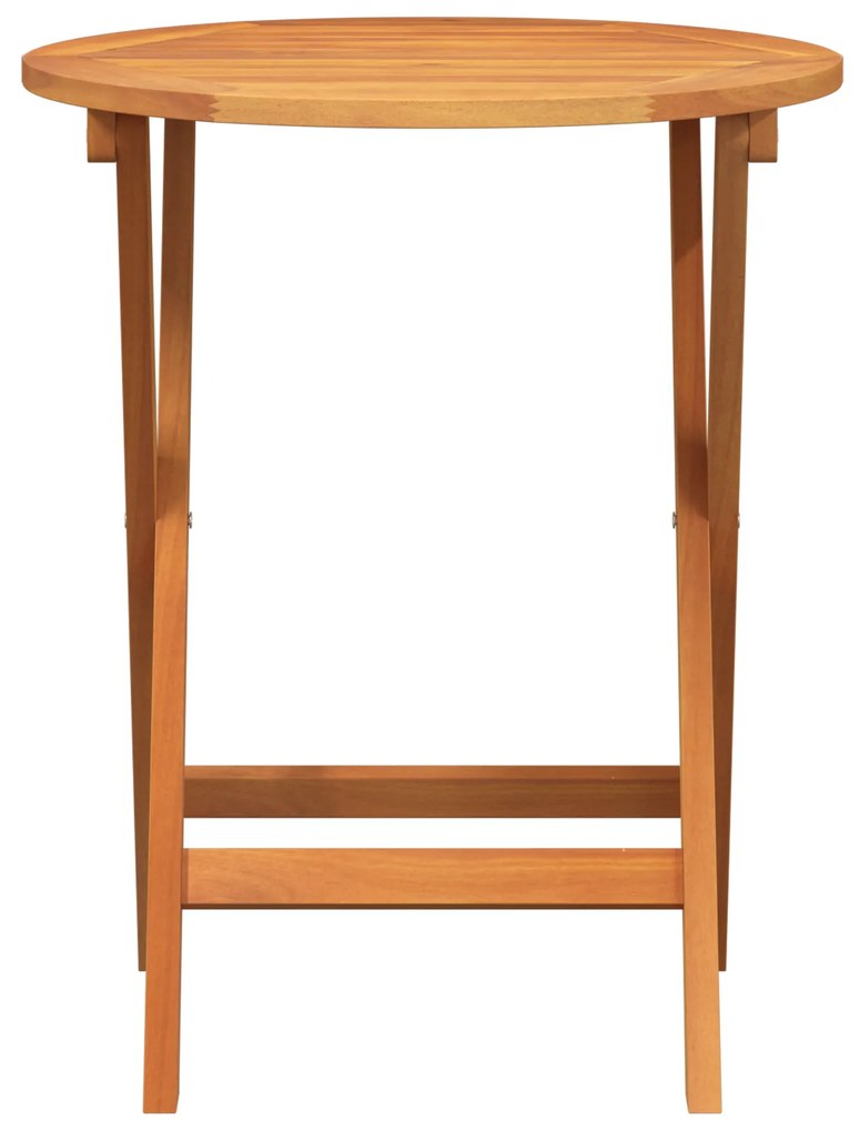 vidaXL Ανακ folding Garden Table Γύρος Ø60x72 εκ. Από Στερεό Ξύλο Ακακίας