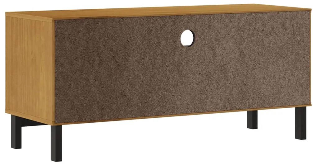 vidaXL Έπιπλο Τηλεόρασης FLAM 110 x 40 x 50 εκ. από Μασίφ Ξύλο Πεύκου