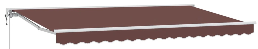vidaXL Σκηνίτσα Αναδιπλούμενη Καφέ 400x200 cm ύφασμα