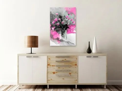 Πίνακας - Bouquet of Colours (1 Part) Vertical Pink - 40x60