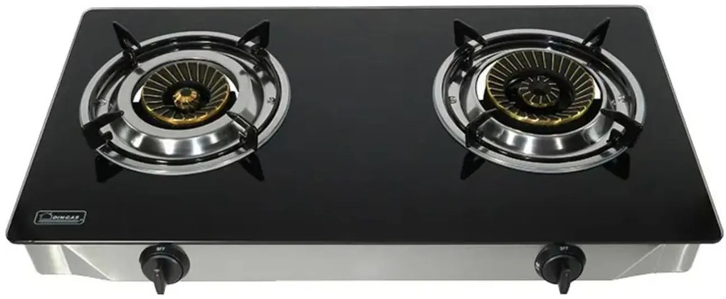 PROTON G202RB Επιτραπέζια Γυάλινη Εστία Υγραερίου Διπλή