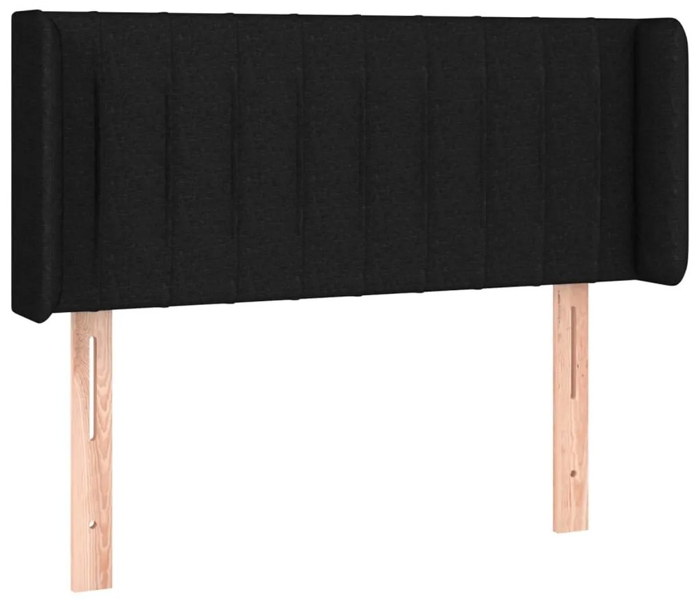 vidaXL Κεφαλάρι με Πτερύγια Μαύρο 103x16x78/88 εκ. Υφασμάτινο