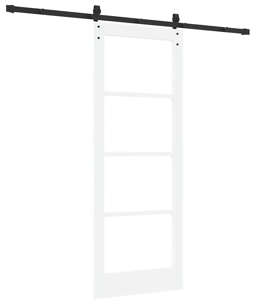 vidaXL Συρόμενη Πόρτα ORKDAL Λευκό 78 x 202 εκ. Ξύλο και μέταλλο