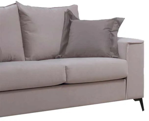 Καναπές Verona 2θέσιος cream - μαξιλάρια mocha 173x93x100εκ