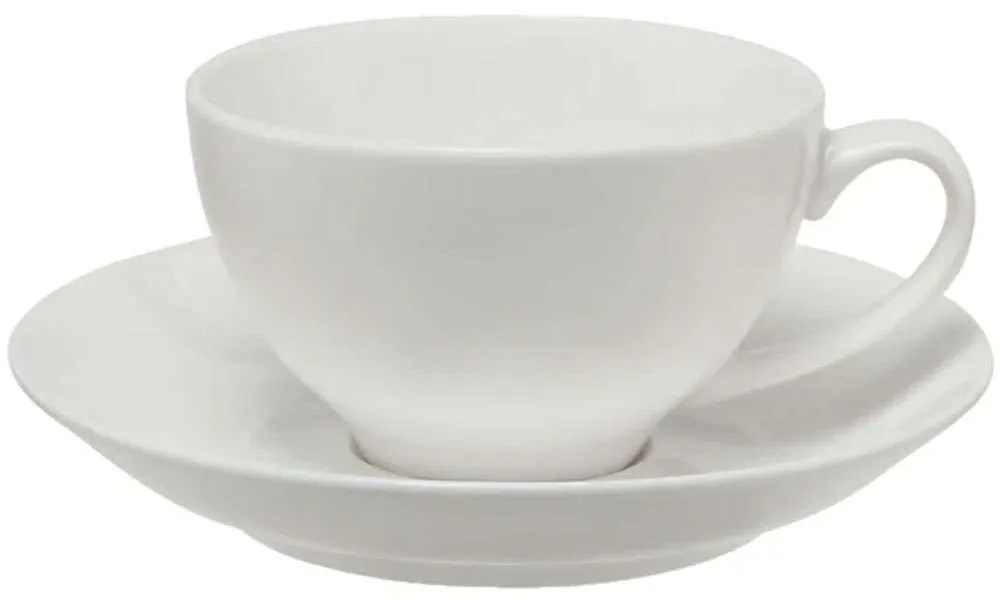 Φλυτζάνι Cappuccino Με Πιατάκι Coupe White Basics WBA0138 200ml White Maxwell&amp;Williams Porcelain