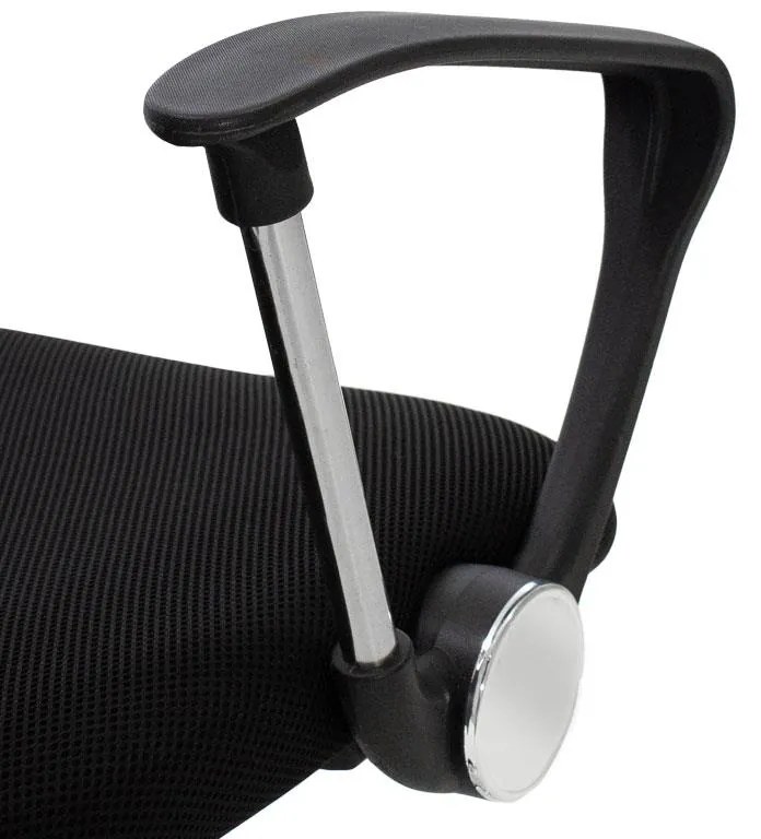 Καρέκλα γραφείου Joel II με ύφασμα mesh σε μαύρη απόχρωση 75x53x115-125εκ 61x59x123 εκ.