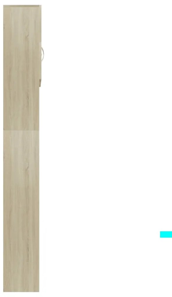 vidaXL Ντουλάπι Πλυντηρίου Χρώμα Sonoma Δρυς 64x25,5x190εκ Επεξ. Ξύλο