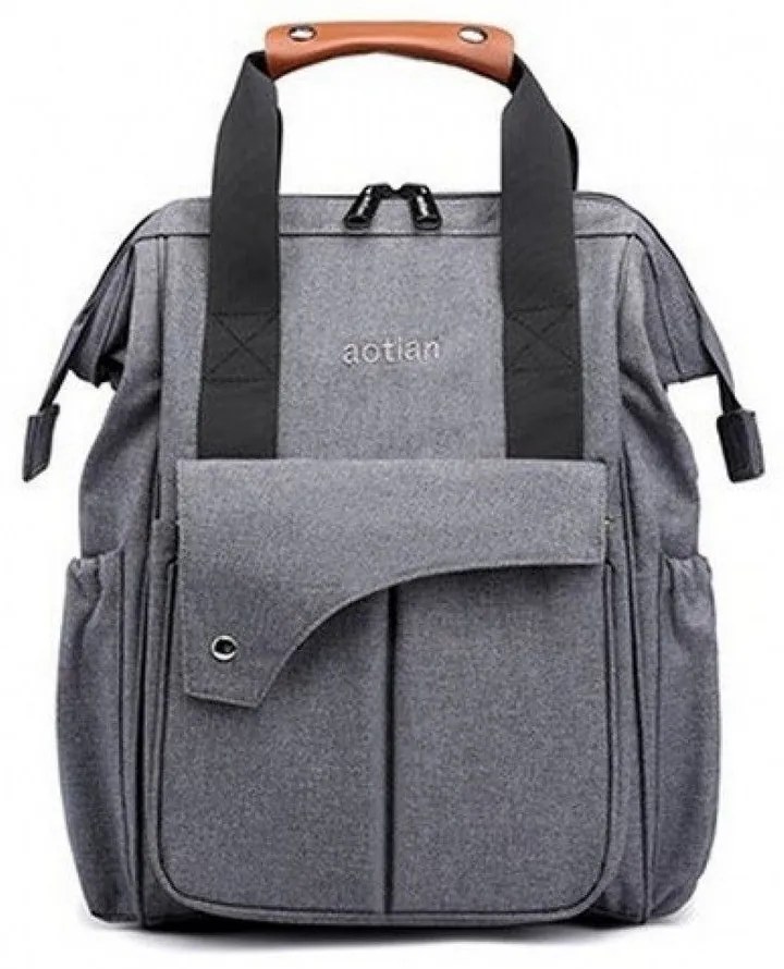 Τσάντα Μωρού Πλάτης B-101 41x16x27 Grey Aotian Ύφασμα
