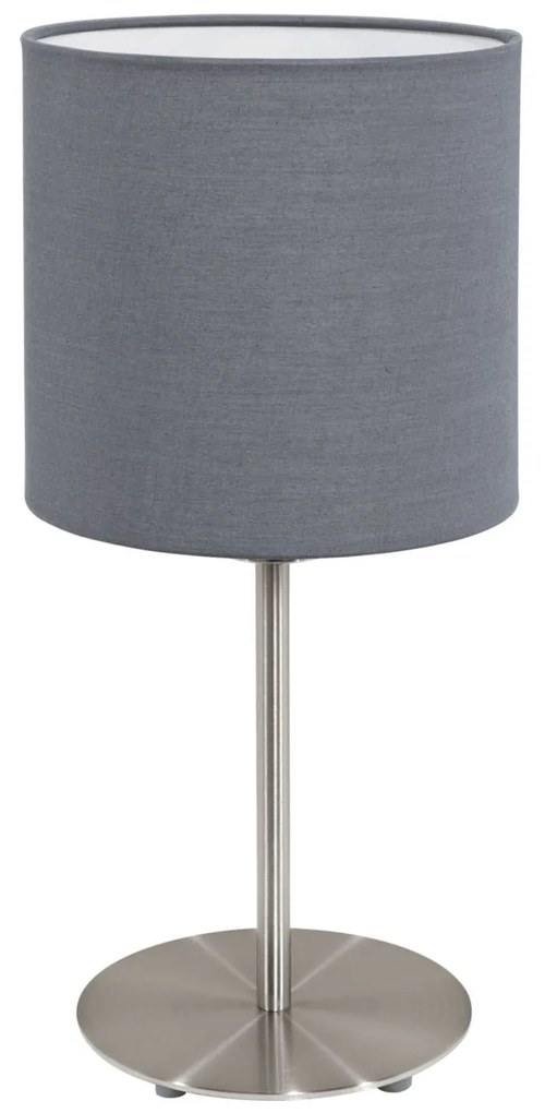 Φωτιστικό Επιτραπέζιο Pasteri 31596 Grey Eglo Metal, Fabric
