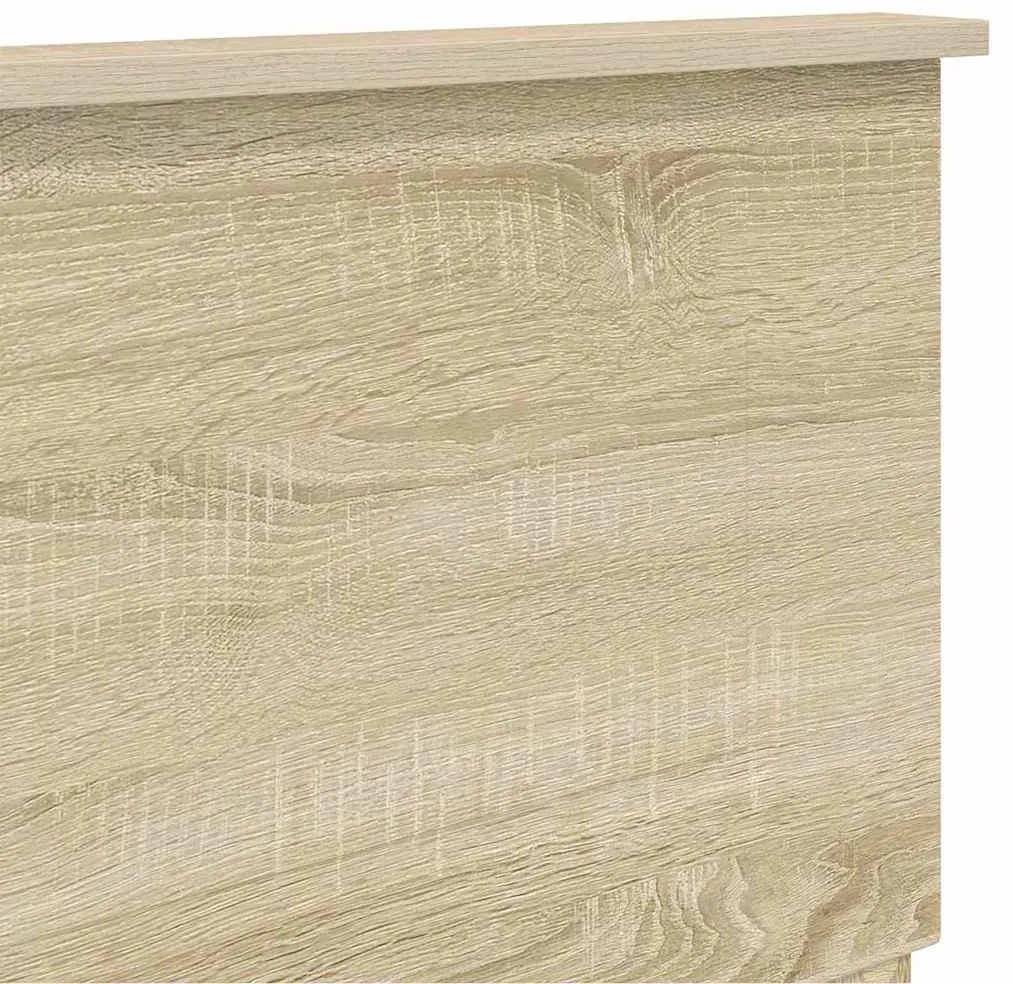 vidaXL Κεφαλάρι με κεφαλάρι Δρύς Sonoma 160 cm Επεξεργασμένο ξύλο