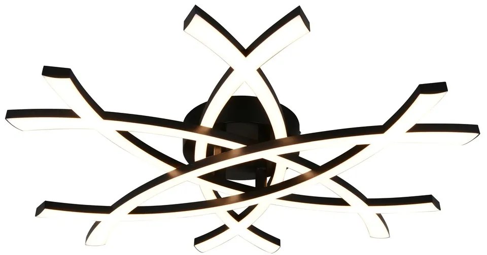 Φωτιστικό Οροφής Reality Lighting -RL POLLOCK R63691132 Μαύρο Ματ (Black Mat) 3000K