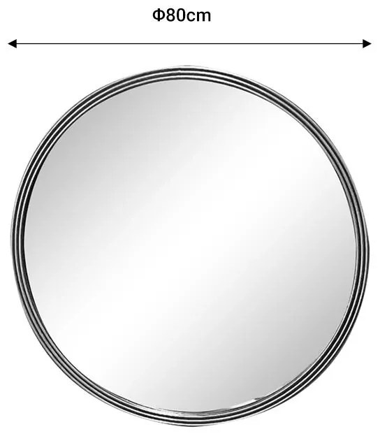 Καθρέπτης Mazforn Inart χρυσό μέταλλο 80x2.5x80εκ 80x2.5x80 εκ.