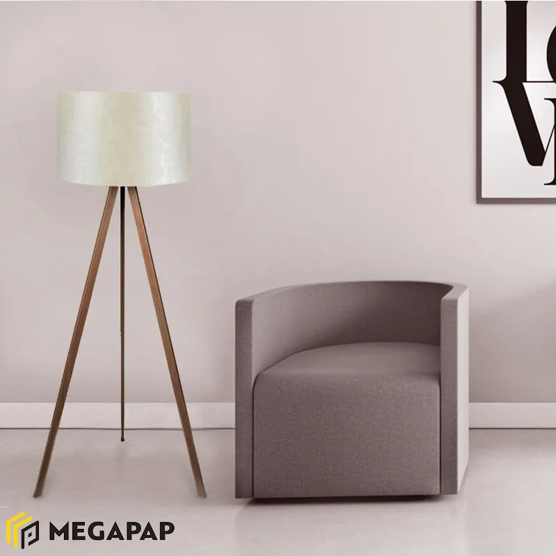 ΦΩΤΙΣΤΙΚΟ ΔΑΠΕΔΟΥ ROSLING MEGAPAP MDF/ΥΦΑΣΜΑ PVC ΧΡΩΜΑ ΚΑΡΥΔΙ/ΜΠΕΖ 38X21X140ΕΚ.