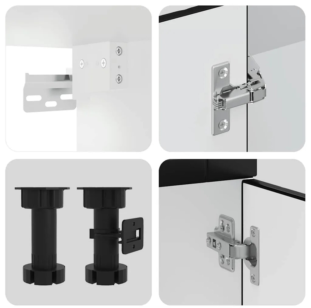 vidaXL Σετ Ντουλάπια Κουζίνας 14 Τεμαχίων Porto Επεξεργασμένο Ξύλο