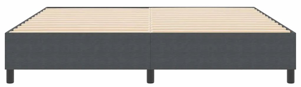 vidaXL Κρεβάτι με ελατήρια Σκούρο γκρι 200 x 200 cm Βελούδο