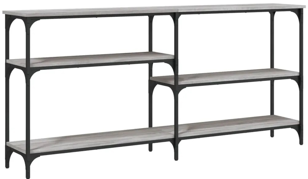 vidaXL Τραπέζι Κονσόλα Γκρι Sonoma 160x29x75 εκ. Επεξεργασμένο Ξύλο