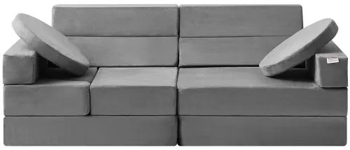 VEVOR Play Couch, 15pcs Modular Kids Nugget Couch, Toddler Foam Sofa Couch with High-density 25D Sponge for Playing, Creativing, Sleeping, Imaginative Kids Furniture for Bedroom and Playroom