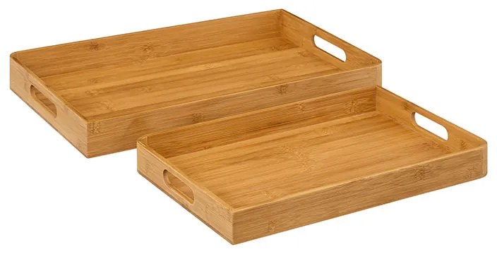 Δίσκοι Σερβιρίσματος (Σετ 2τμχ) F-V Lot Of2 Bamboo Tray 189700