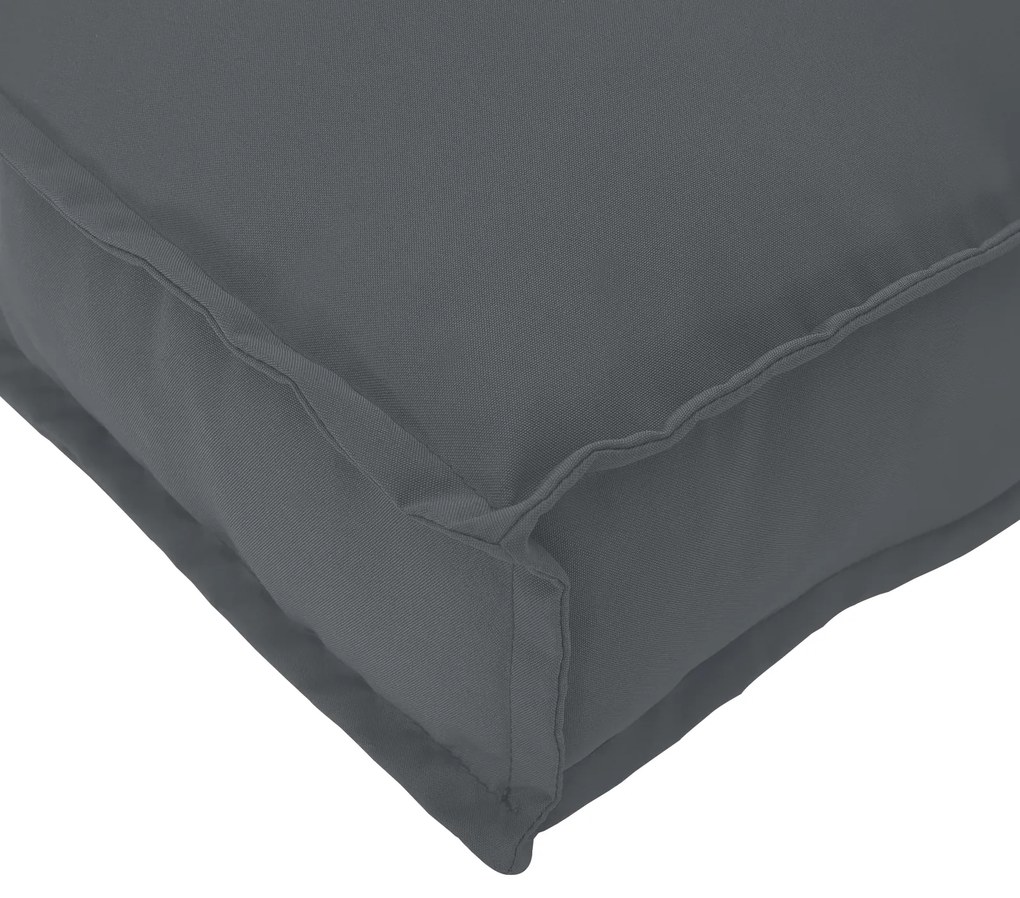 vidaXL Μαξιλάρι Παλέτας για Πάγκο Ανθρακί 120x40x8 εκ. Υφασμάτινος