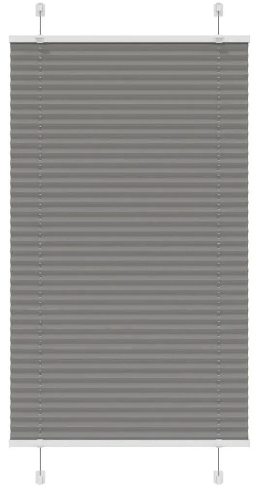 vidaXL Πλισέ περσίδα Ανθρακί 80x150 cm Πλάτος υφάσματος 79,4 cm