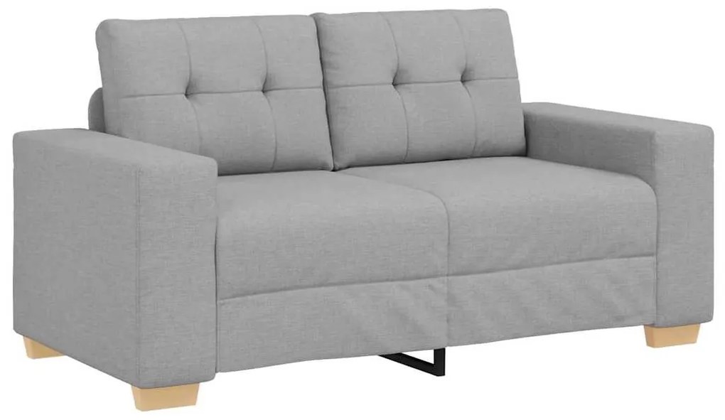 vidaXL Σετ Καναπέ με μαξιλάρι με μαξιλάρι 3 pcs Γκρι ύφασμα