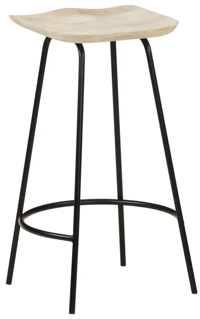 vidaXL Σκαμπό Μπαρ 4 τεμ. από Μασίφ Ξύλο Μάνγκο