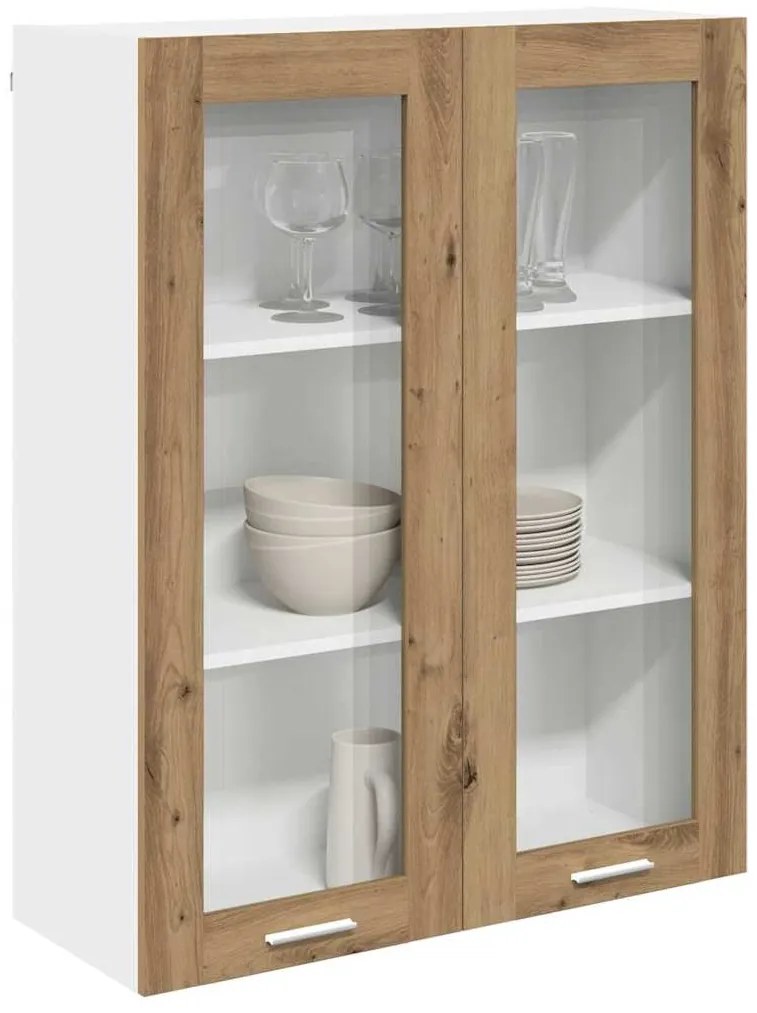 vidaXL Κρεμαστό ντουλάπι με αποθήκευση Artisan Oak 80 x 31 x 100 εκ.