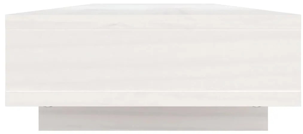 vidaXL Βάση Οθόνης Λευκή 100x27x14 εκ. από Μασίφ Ξύλο Πεύκου