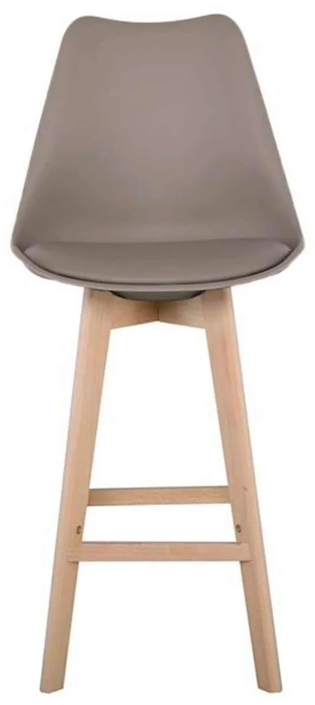 Σκαμπώ BAR MARTIN PP Sand Beige Beige 49x57x74/111cm (Σετ 4 ΤΕΜ)
