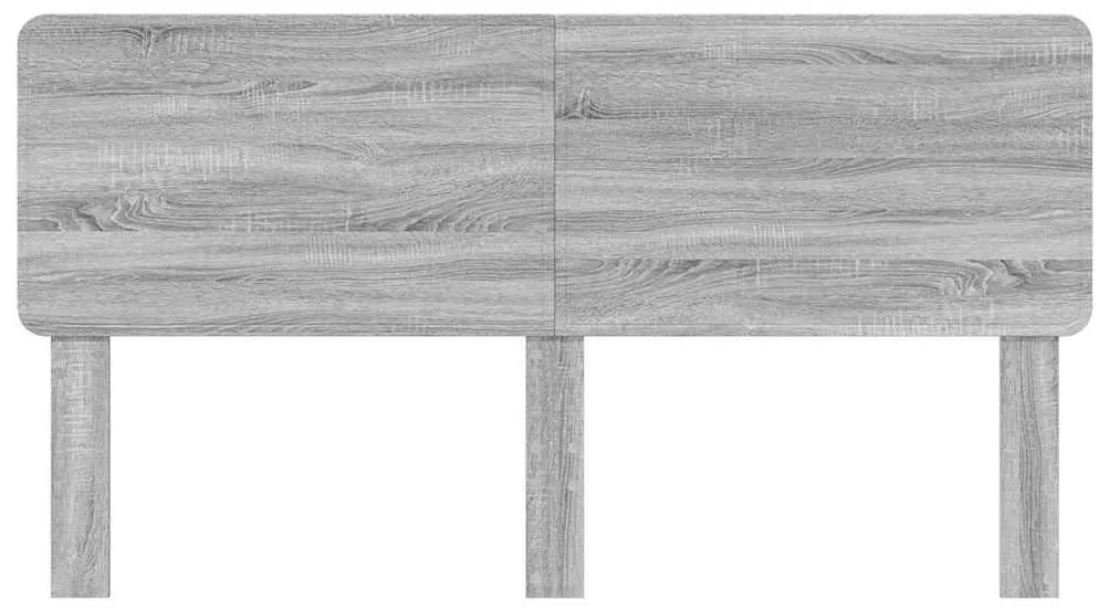 vidaXL Κεφαλάρι με κεφαλάρι Γκρίζο Σονομα 180 cm Επεξεργασμένο ξύλο