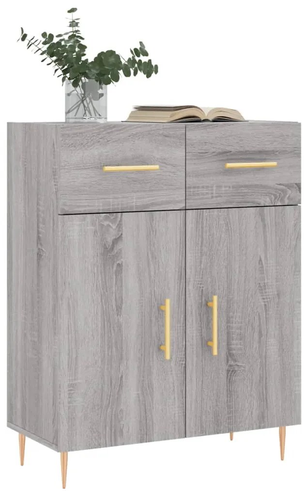 vidaXL Ντουλάπι Γκρι Sonoma 69,5 x 34 x 90 εκ. από Επεξεργασμένο Ξύλο